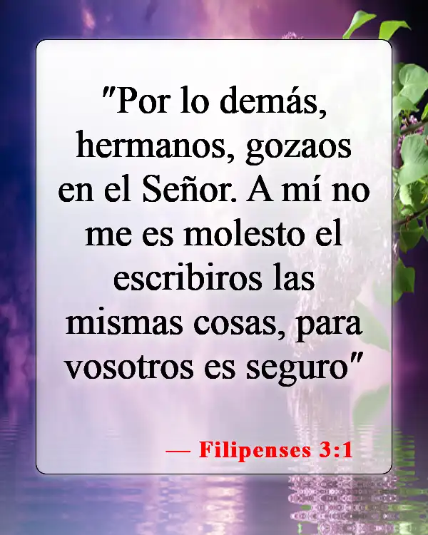Versículos de la Biblia sobre la felicidad (Filipenses 3:1)