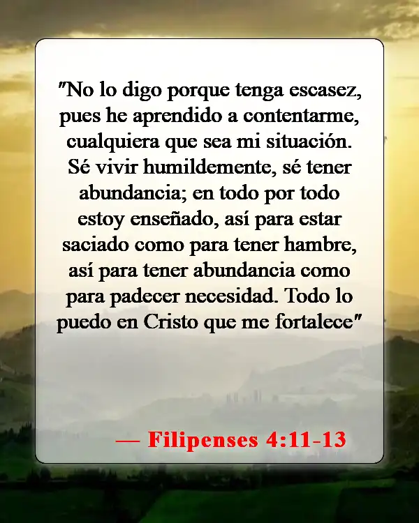 Versículos de la Biblia sobre la mala suerte (Filipenses 4:11-13)