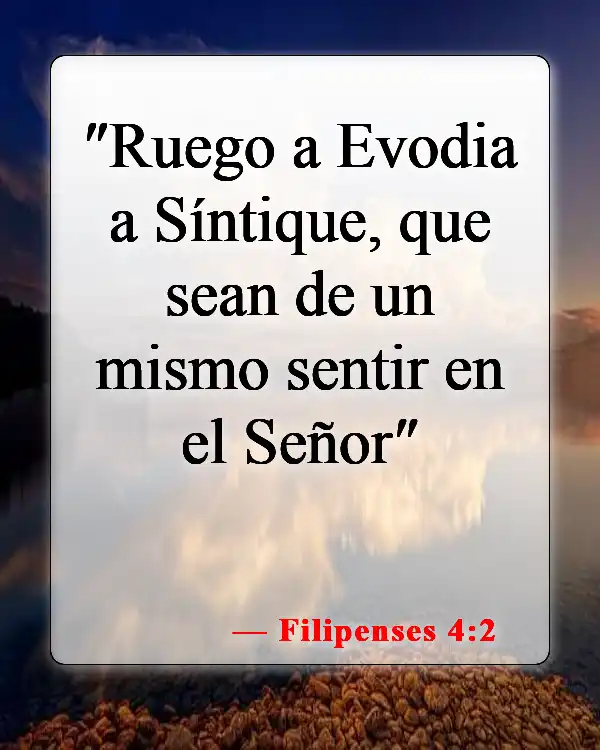 Versículos de la Biblia sobre malas relaciones (Filipenses 4:2)