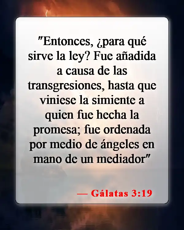 Versículos de la Biblia sobre ángeles y humanos (Gálatas 3:19)