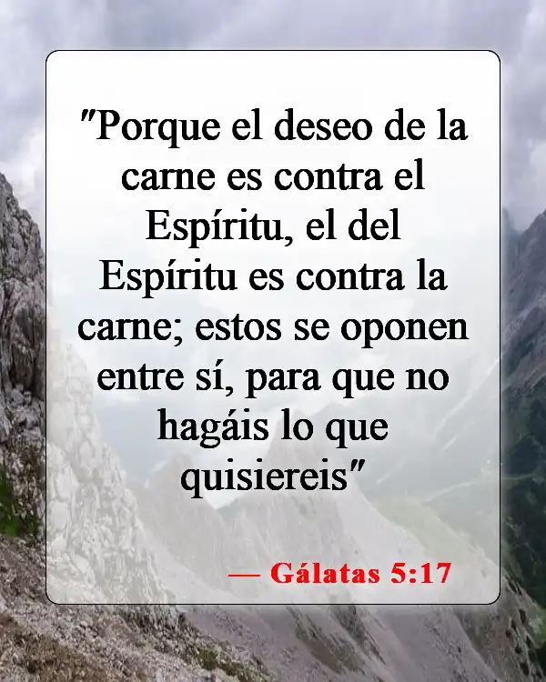 Versículos de la Biblia sobre el campo de batalla de la mente (Gálatas 5:17)