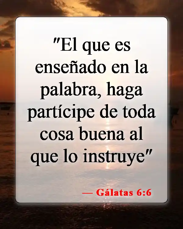 Versículos bíblicos sobre ayudar a los misioneros (Gálatas 6:6)
