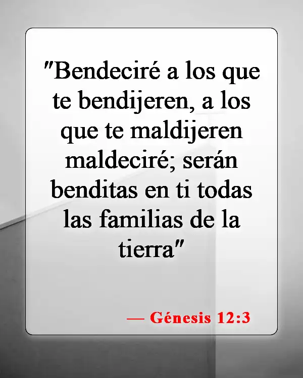 Versículos de la Biblia sobre bendiciones y maldiciones (Génesis 12:3)