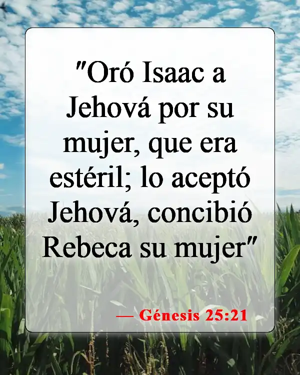 Versículos de la Biblia sobre mujeres estériles (Génesis 25:21)