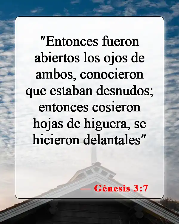 Versículos de la Biblia sobre la creación y la caída (Génesis 3:7)