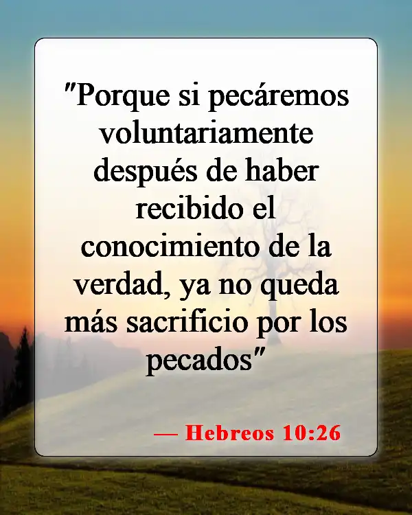 Versículos bíblicos sobre la expiación (Hebreos 10:26)