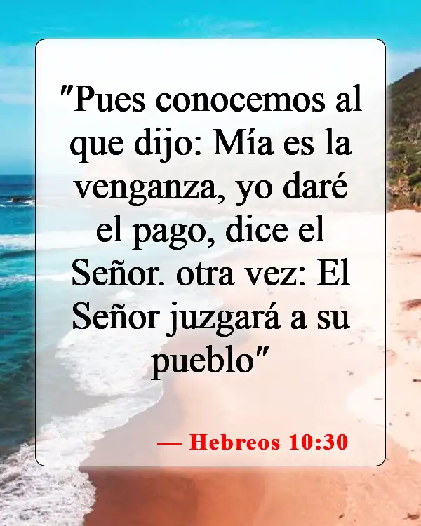 Versículos de la Biblia sobre el Juicio de Dios (Hebreos 10:30)