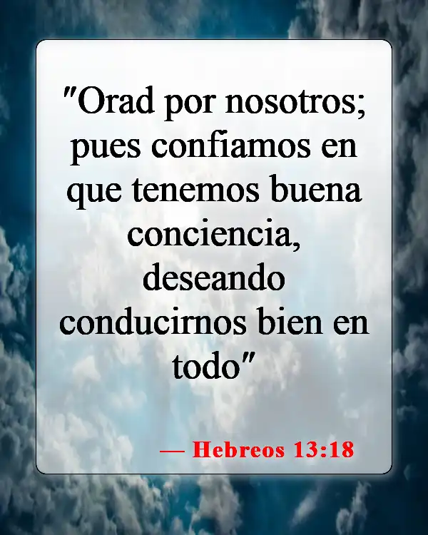 Versículos de la Biblia sobre evitar el pecado (Hebreos 13:18)