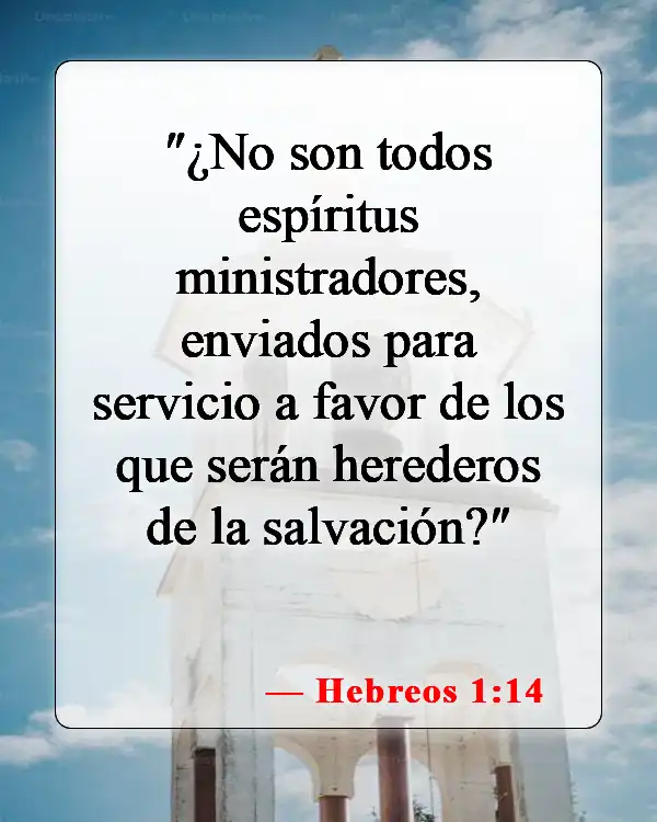 Versículos de la Biblia sobre ángeles (Hebreos 1:14)