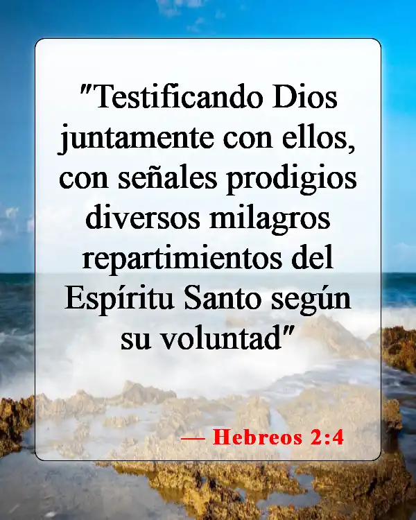 Versículos bíblicos sobre los dones de Dios (Hebreos 2:4)