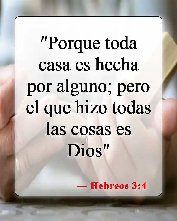 Versículos de la Biblia sobre cómo sabemos que Dios existe (Hebreos 3:4)