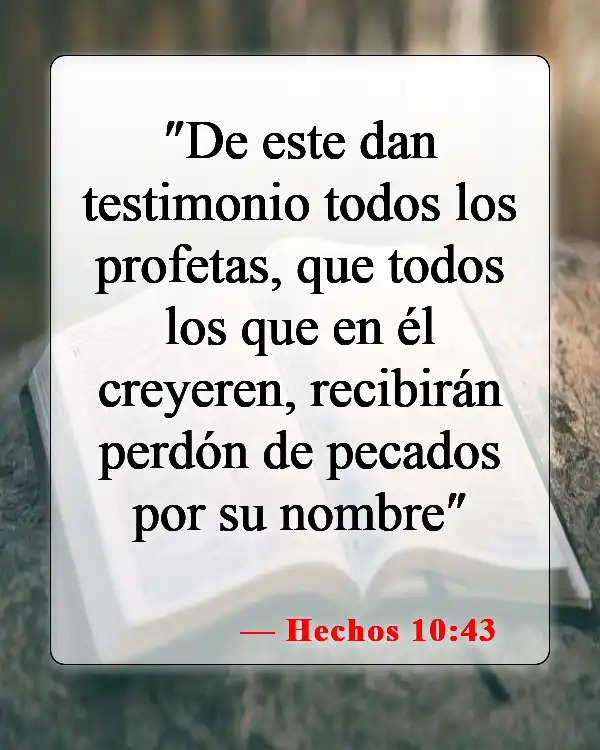 Versículos bíblicos sobre aceptar a Cristo (Hechos 10:43)