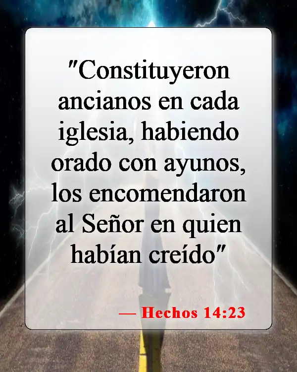 Versículos de la Biblia sobre el ayuno para la familia (Hechos 14:23)