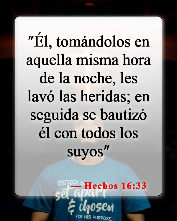 Versículos bíblicos sobre el bautismo de infantes (Hechos 16:33)
