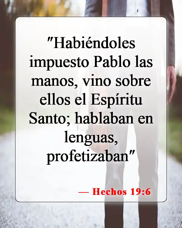 Versículos de la Biblia sobre el bautismo (Hechos 19:6)