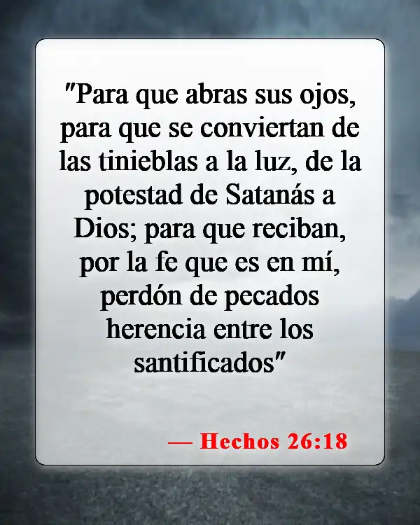Versículos de la Biblia sobre la fe en Jesús (Hechos 26:18)