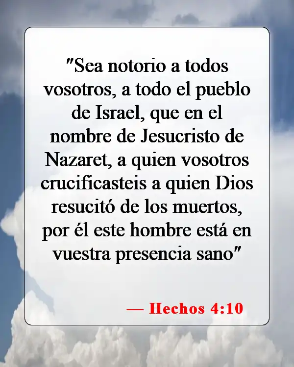 Versículos bíblicos sobre la muerte de Jesús (Hechos 4:10)