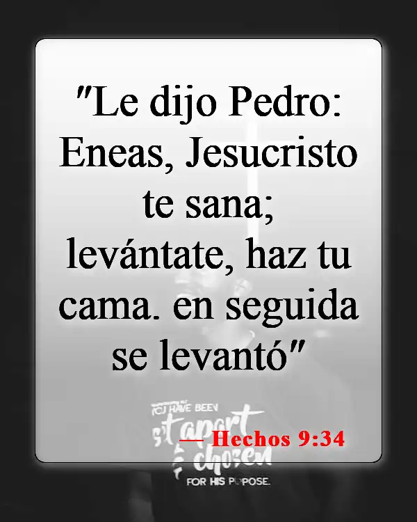 Versículos bíblicos sobre el don de sanidad (Hechos 9:34)