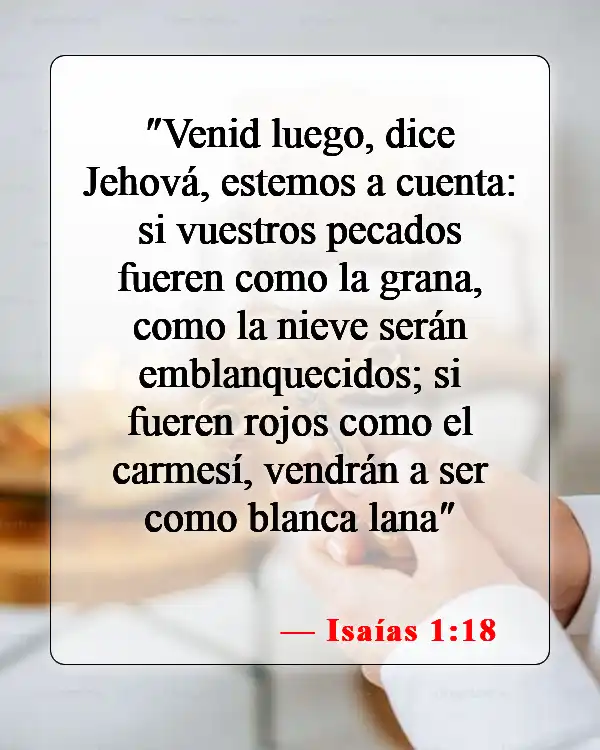 Versículos bíblicos sobre la sangre de Jesús (Isaías 1:18)
