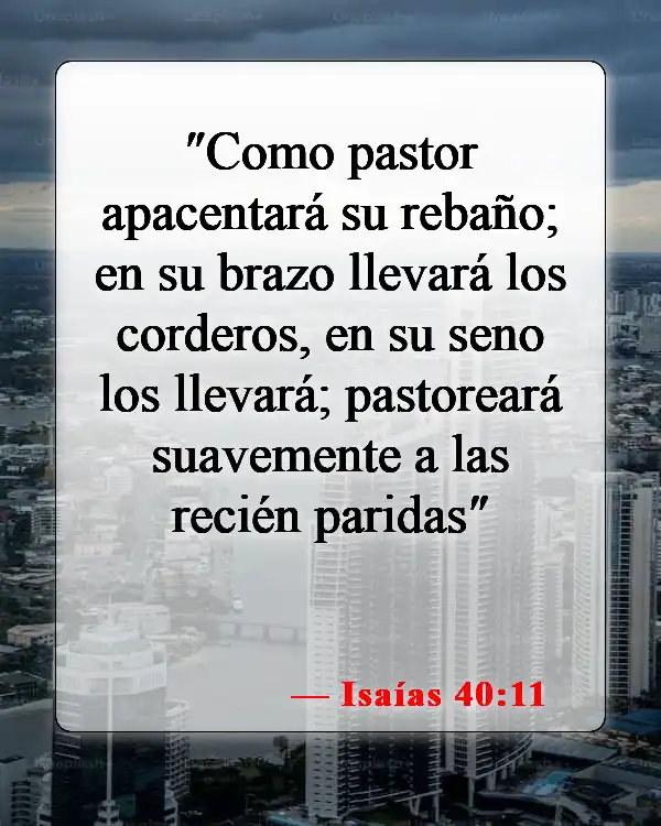 Versículos bíblicos sobre bebés yendo al cielo (Isaías 40:11)