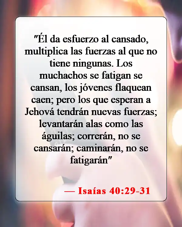 Versículos de la Biblia sobre los talentos dados por Dios (Isaías 40:29-31)