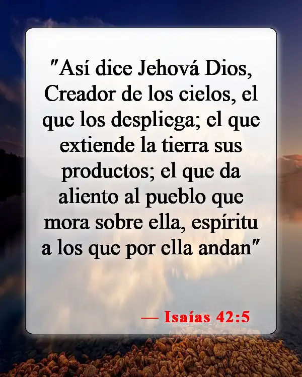 Versículos de la Biblia sobre Jehová (Isaías 42:5)