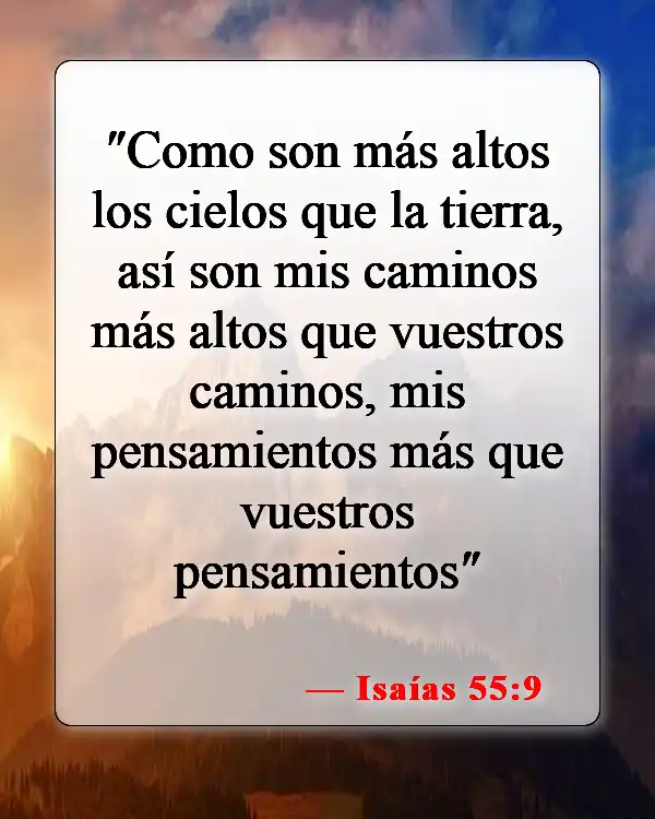 Versículos de la Biblia sobre Reconocer a Dios (Isaías 55:9)