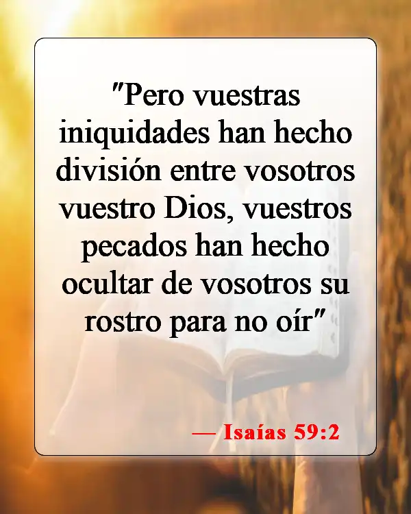 Versículos de la Biblia sobre ateos (Isaías 59:2)
