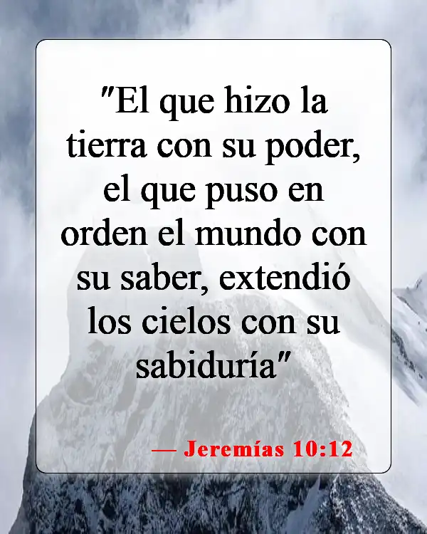 Versículos de la Biblia sobre Jehová (Jeremías 10:12)