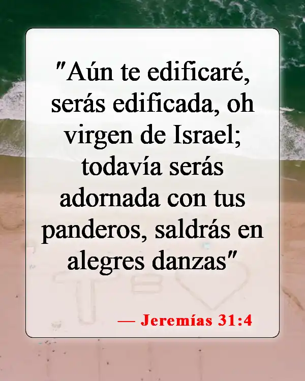 Versículos de la Biblia sobre bailar en la iglesia (Jeremías 31:4)