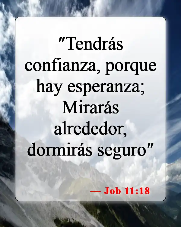 Versículos bíblicos sobre encontrar esperanza (Job 11:18)