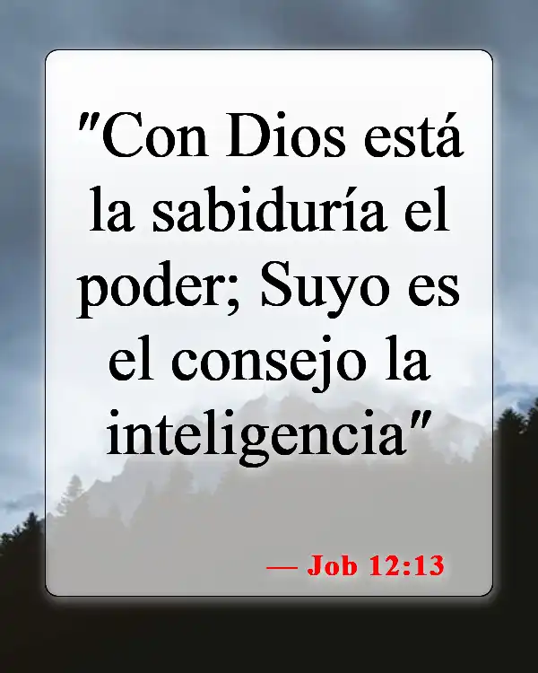 Versículos de la Biblia sobre la toma de decisiones (Job 12:13)