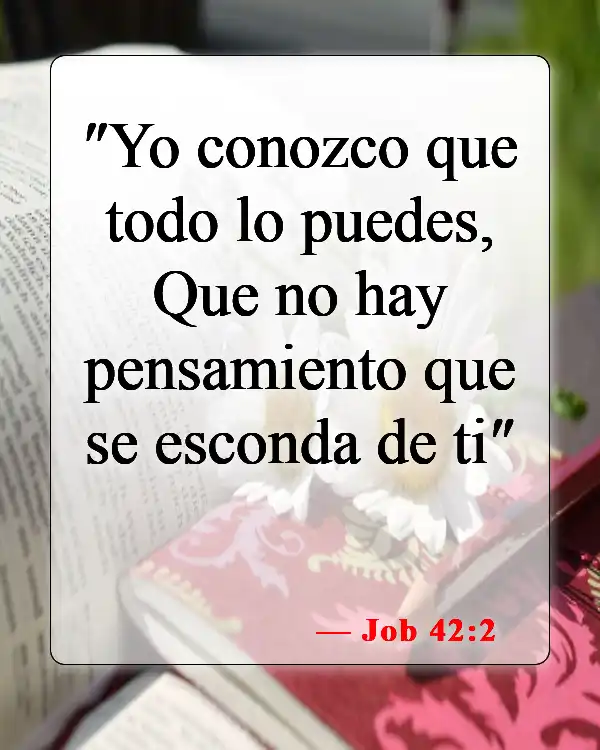 Versículos bíblicos sobre elegir una carrera (Job 42:2)