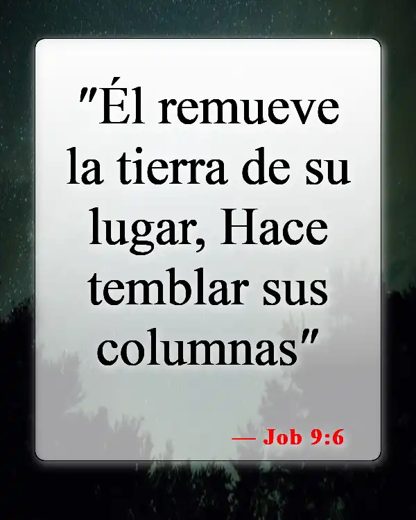 Versículos bíblicos sobre terremotos (Job 9:6)