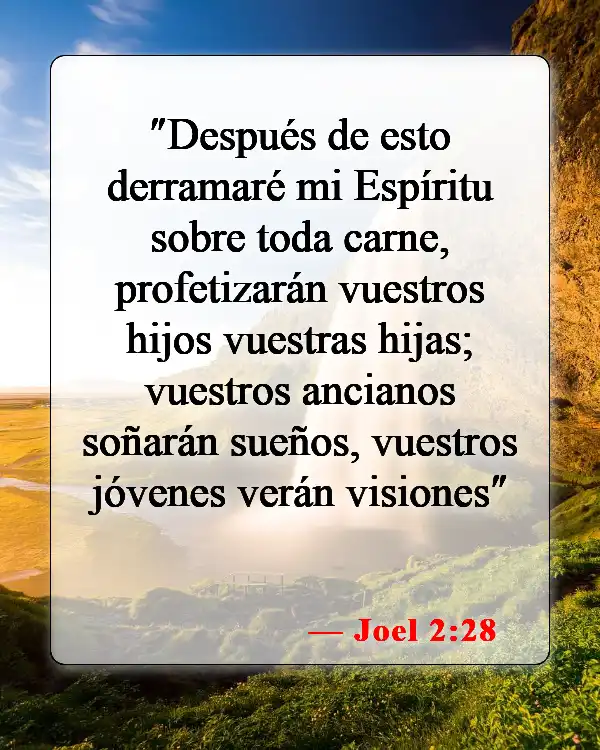 Versículos de la Biblia sobre los malos sueños (Joel 2:28)