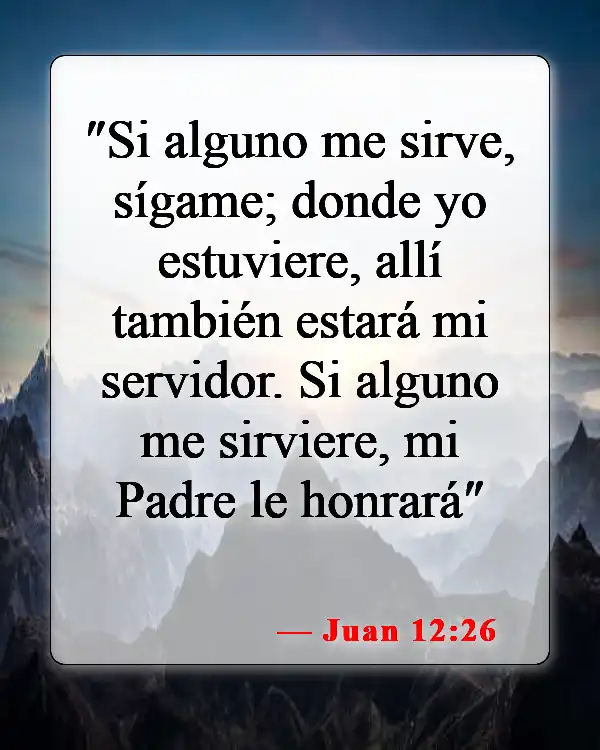Versículos bíblicos sobre seguir a Jesús (Juan 12:26)