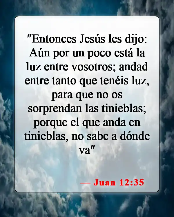 Versículos de la Biblia sobre la oscuridad (Juan 12:35)