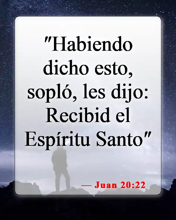Versículos bíblicos sobre el bautismo del Espíritu Santo (Juan 20:22)