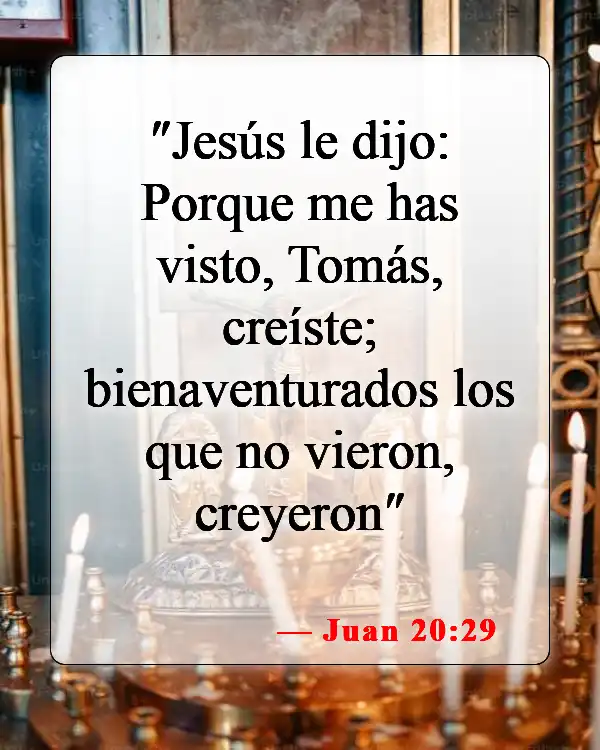 Versículos de la Biblia sobre la fe (Juan 20:29)