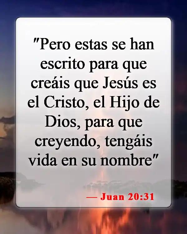 Versículos bíblicos sobre Jesús siendo Dios (Juan 20:31)