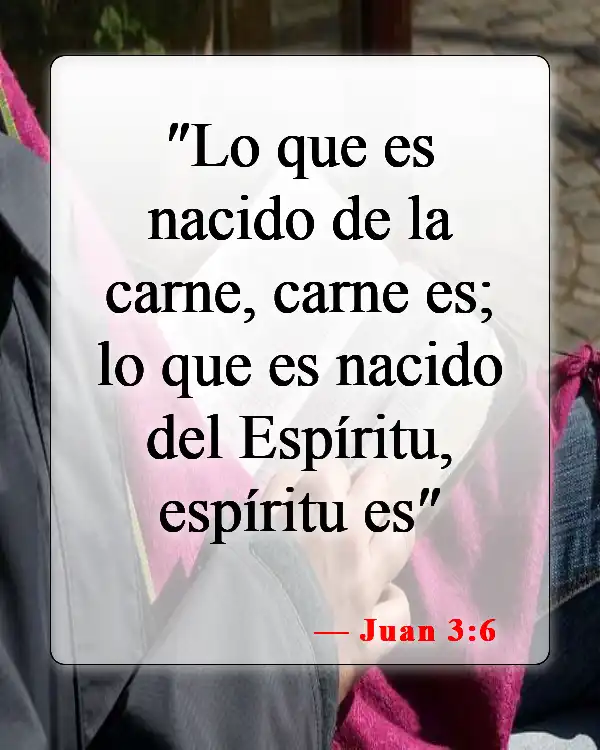 Versículos de la Biblia sobre el bautismo (Juan 3:6)