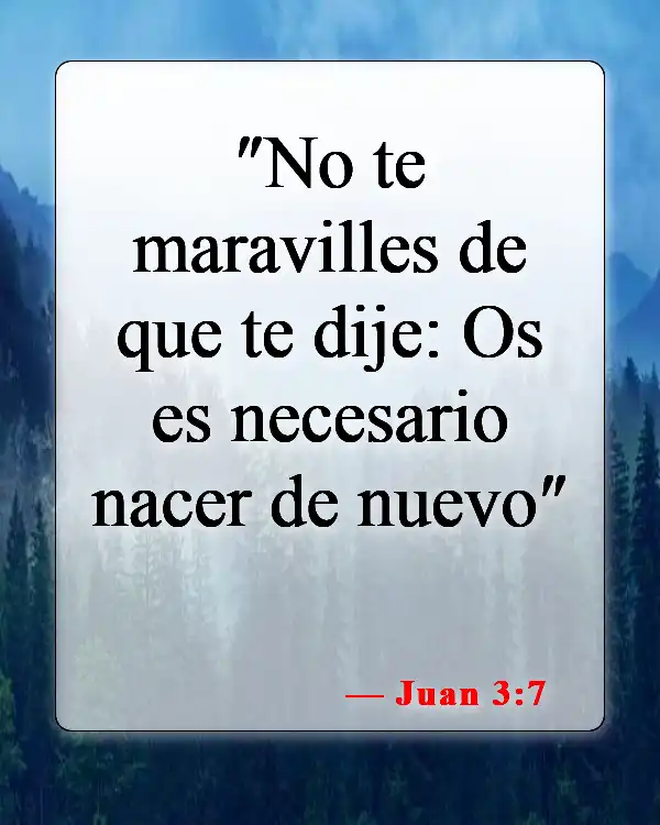 Versículos de la Biblia sobre el bautismo (Juan 3:7)
