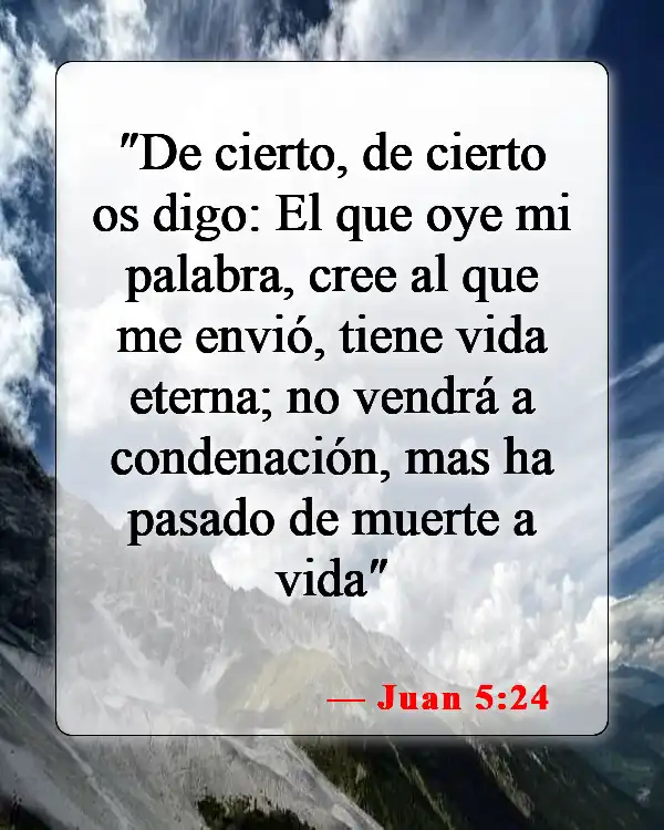 Versículos de la Biblia sobre cómo ser salvo (Juan 5:24)