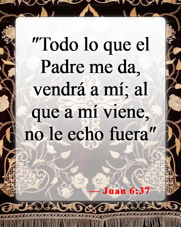 Versículos bíblicos sobre venir a Jesús (Juan 6:37)