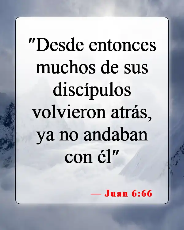 Versículos bíblicos sobre la apostasía (Juan 6:66)