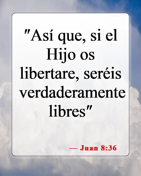 Versículos bíblicos sobre la adicción a las drogas (Juan 8:36)