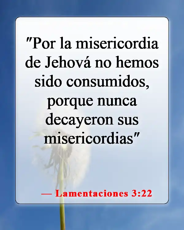 Versículos de la Biblia sobre la Divina Misericordia (Lamentaciones 3:22)