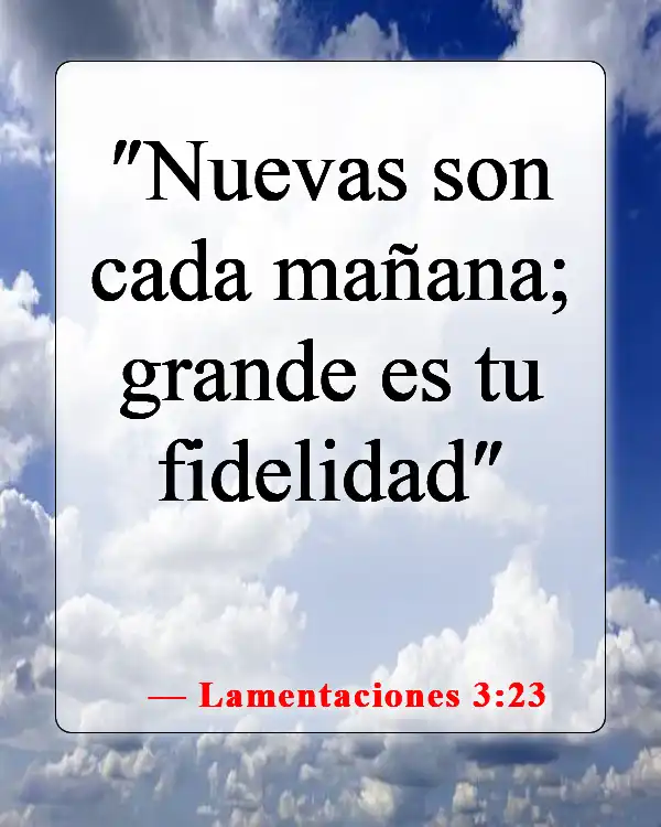 Versículos de la Biblia sobre la depresión (Lamentaciones 3:23)