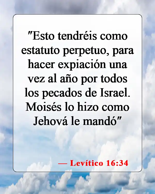 Versículos bíblicos sobre la expiación (Levítico 16:34)
