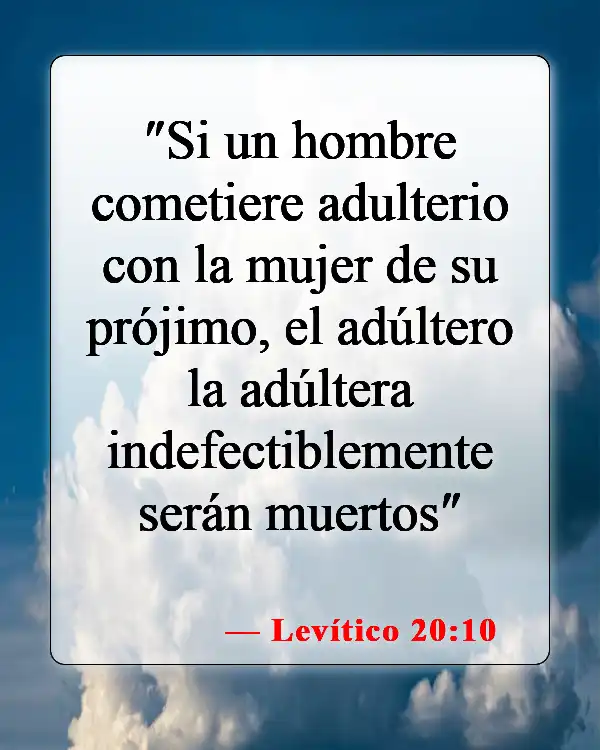 Versículos de la Biblia sobre el adulterio (Levítico 20:10)